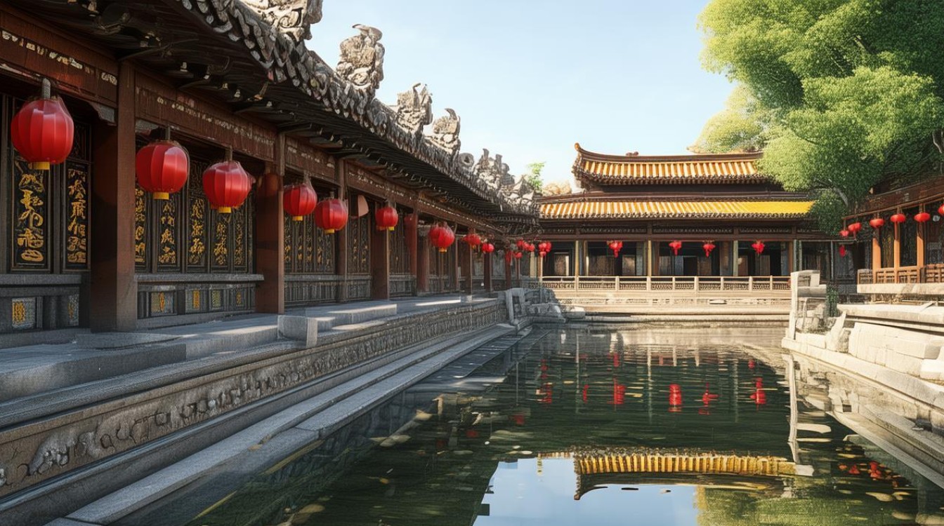 九华山古老寺庙