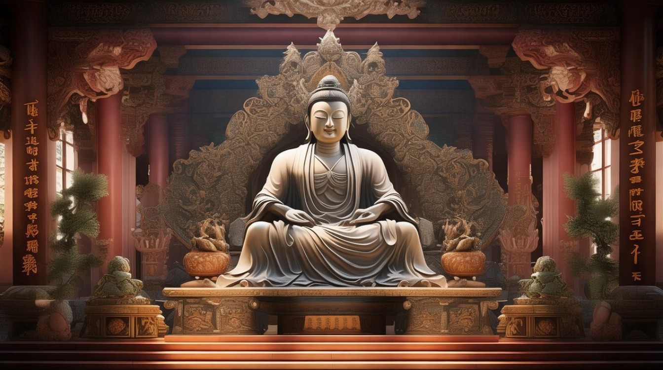 寺庙供养观音菩萨