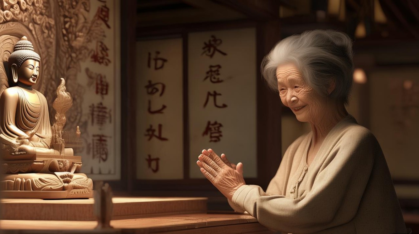 奶奶让拜菩萨