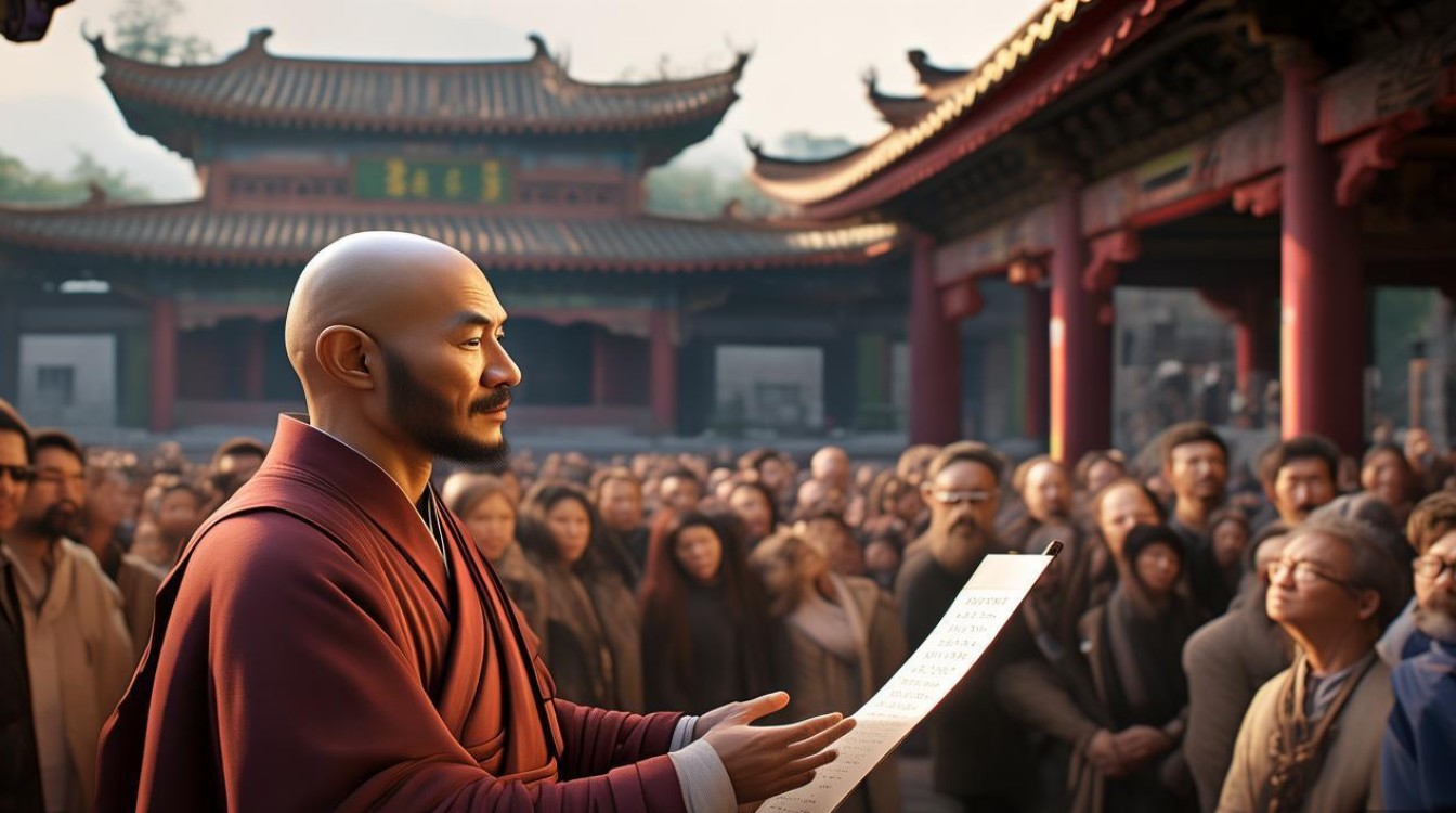 普陀山寺庙讲经