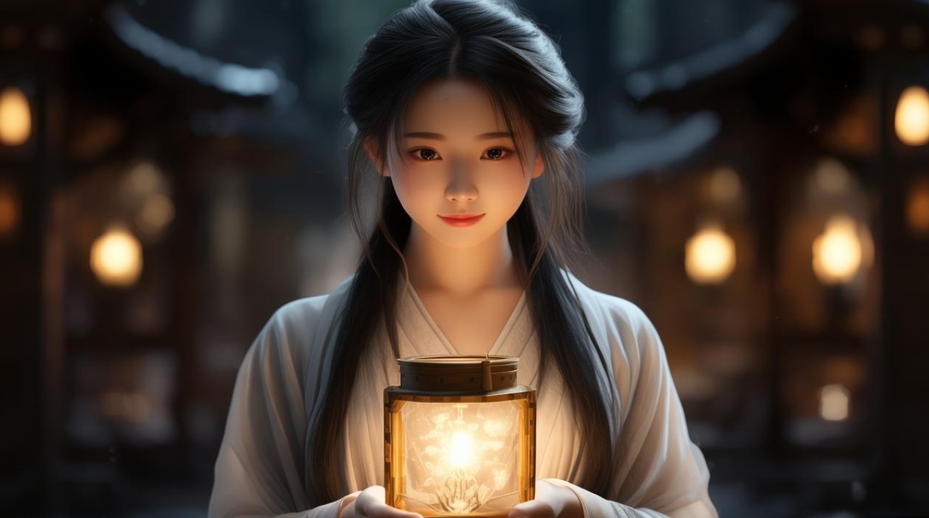 手持灯的菩萨