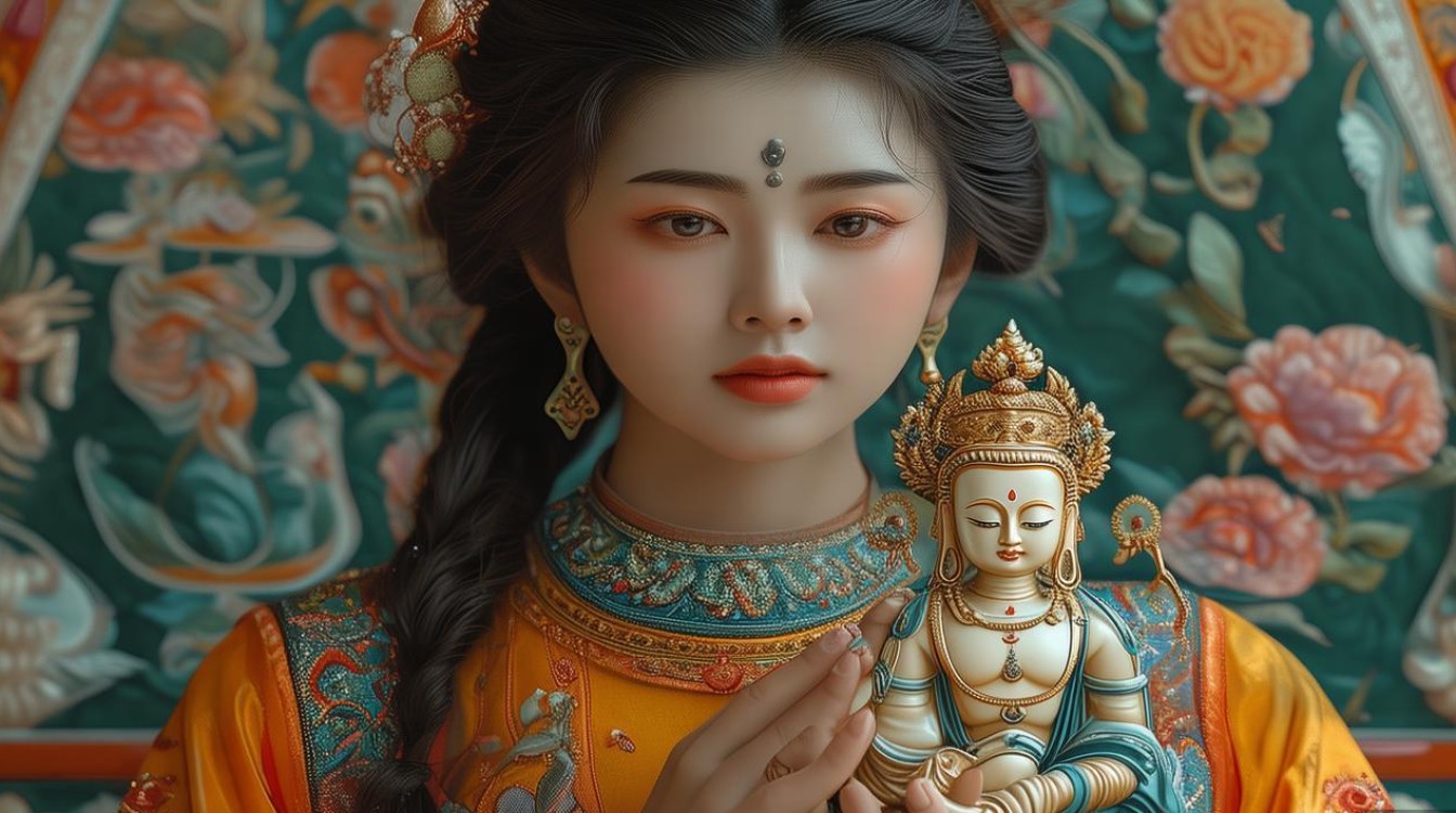 女带文殊菩萨