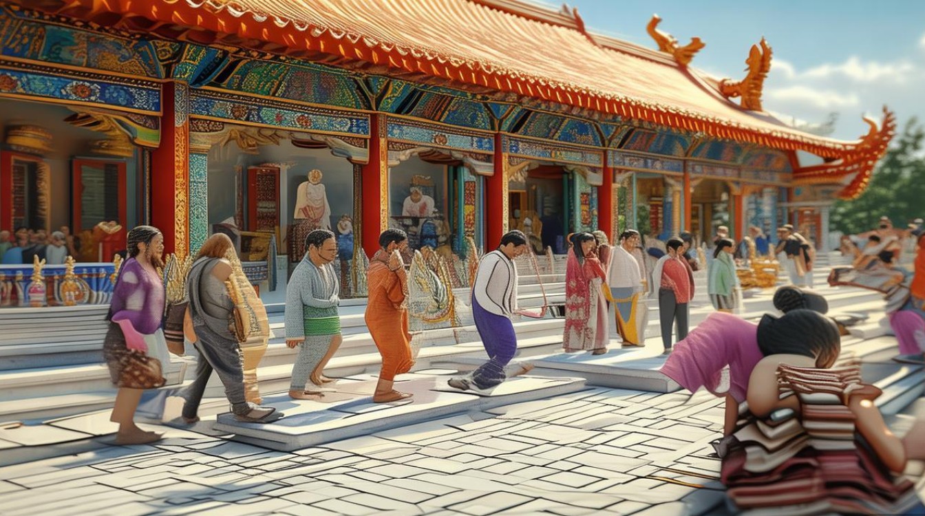 寺庙拜佛方向顺序图解