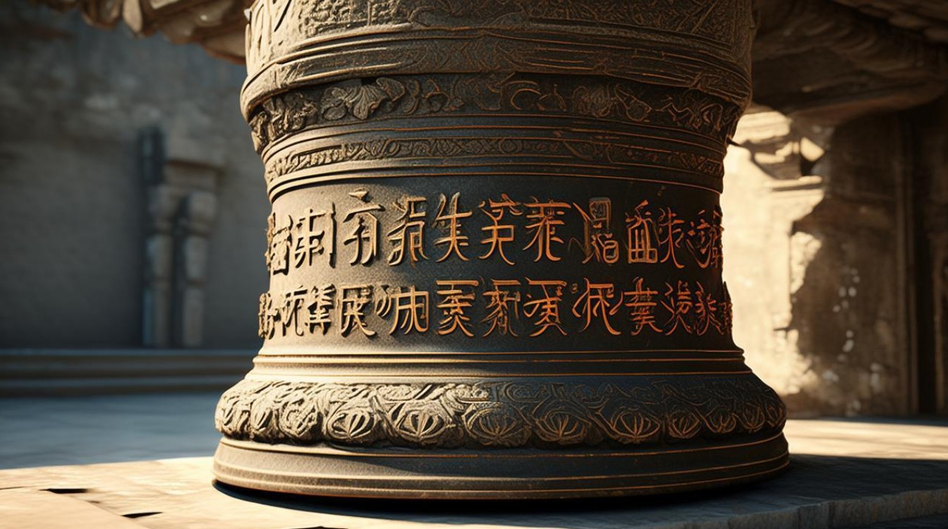 寺庙钟上的文字