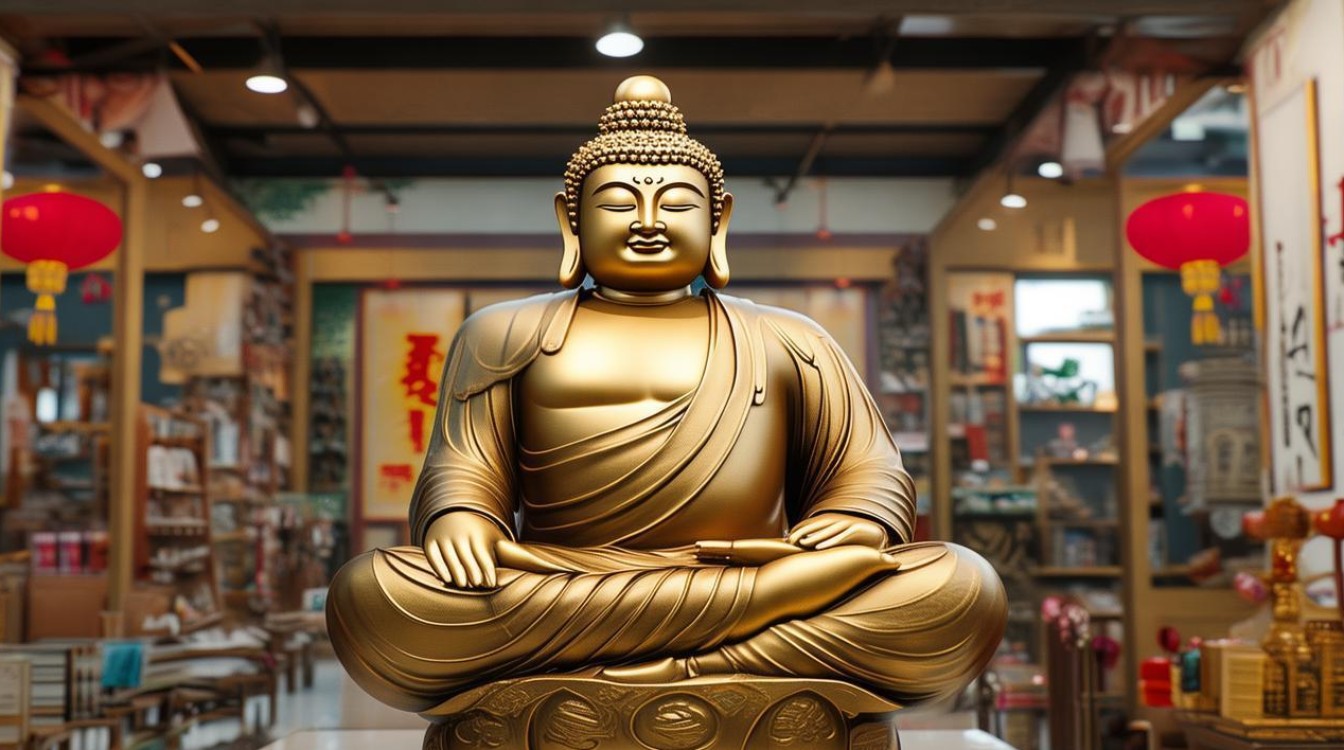 店里放弥勒菩萨