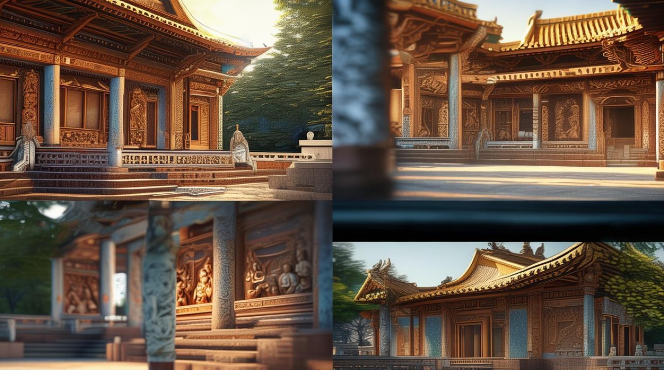寺庙 刻 常乐我净