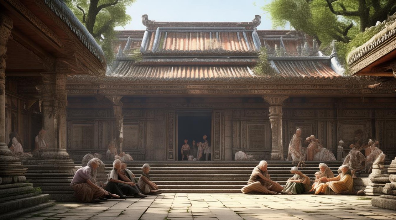 寺庙成了养老院