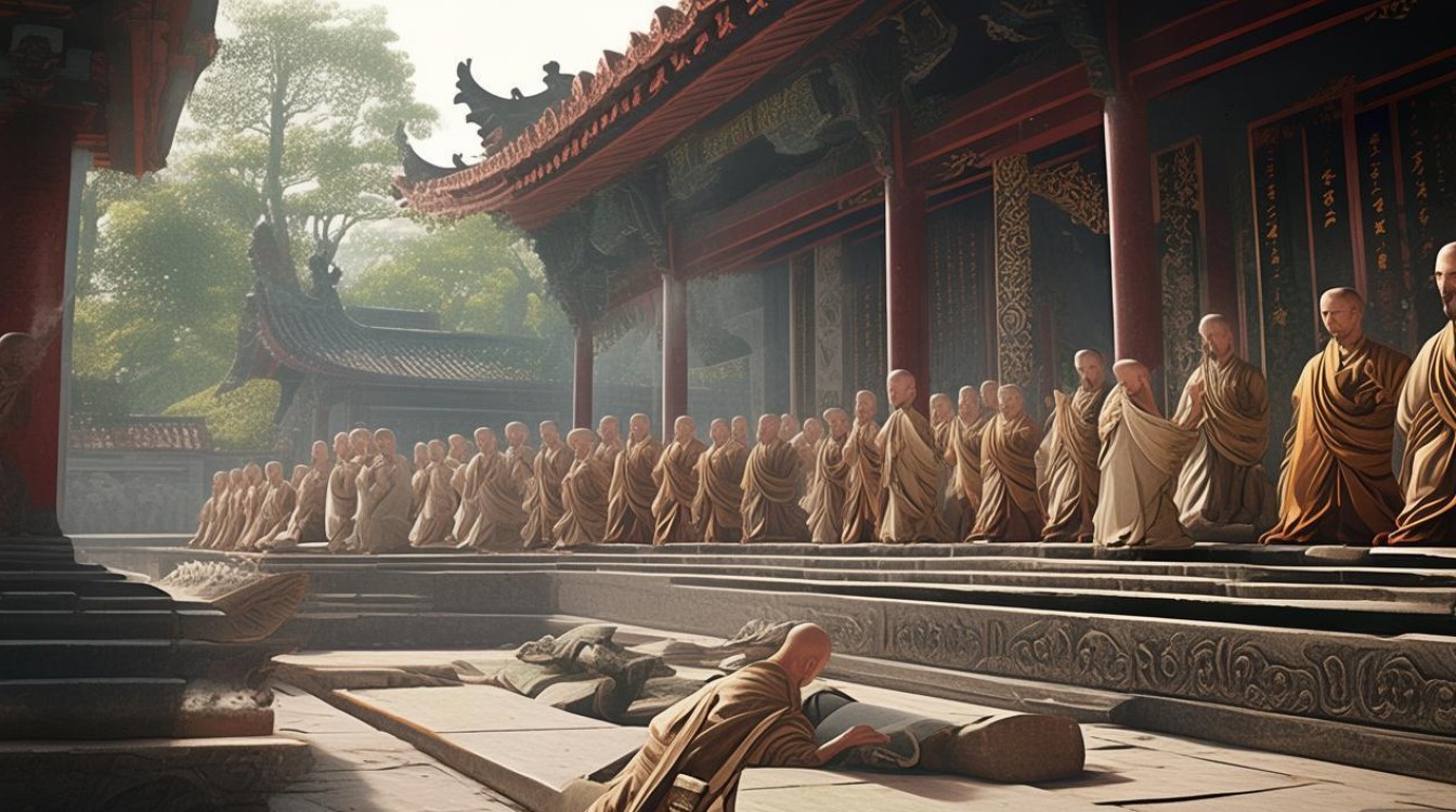 梦见寺庙里诵经和尚