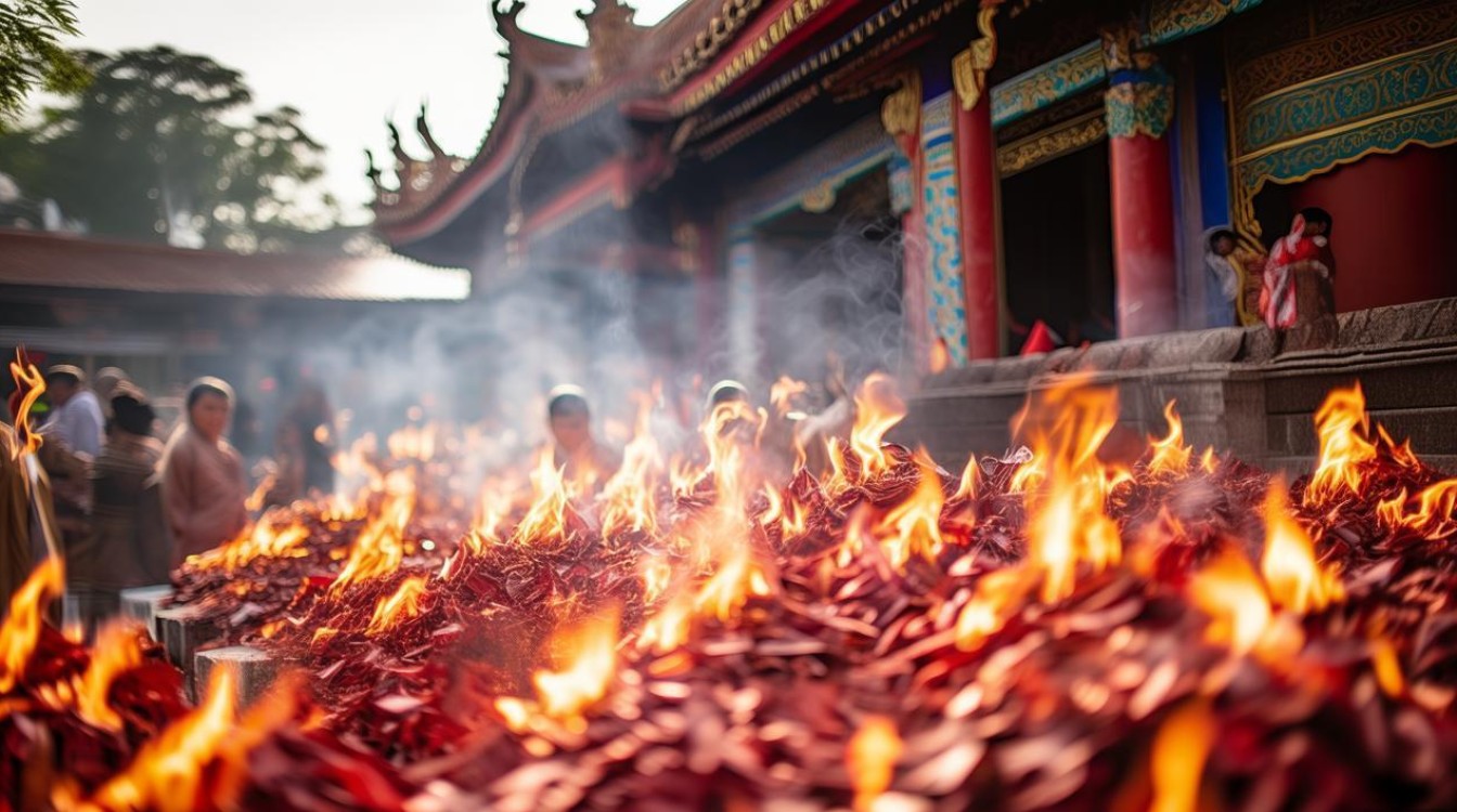 佛教寺庙烧纸