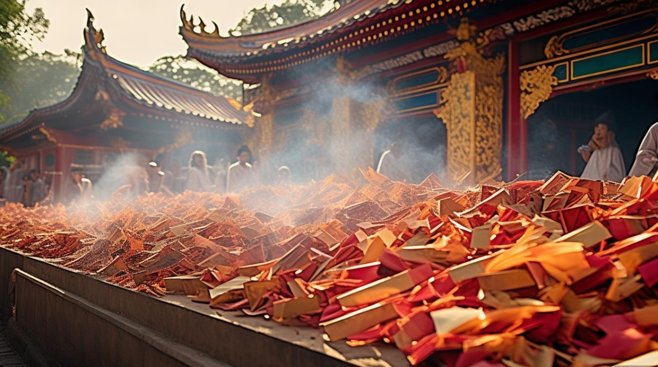 佛教寺庙烧纸
