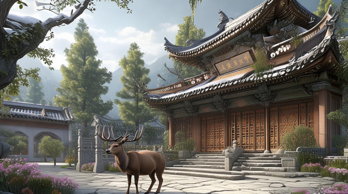 鹿泉鹿泉吉祥寺庙