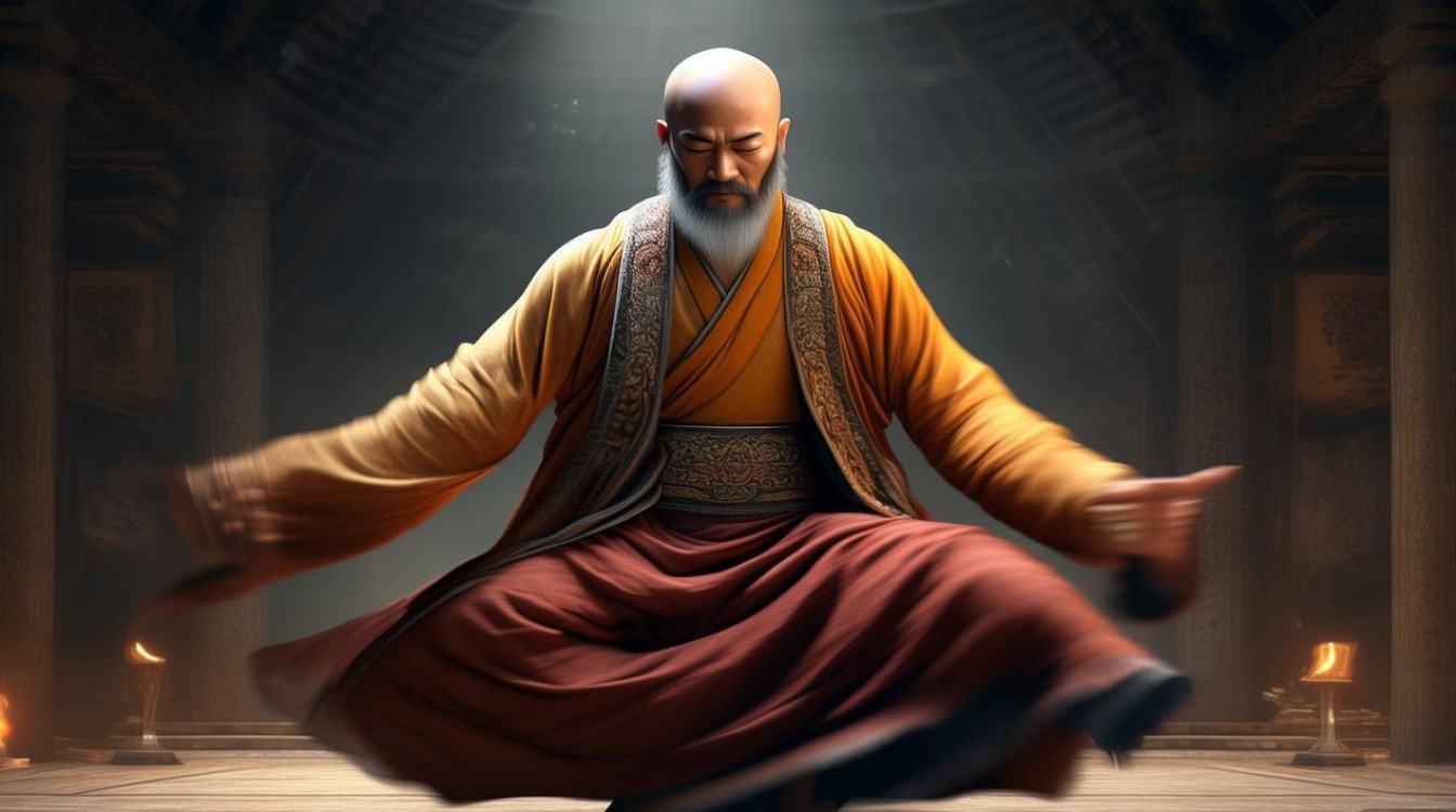 慧严法师 转圈