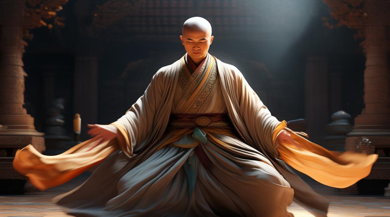 慧严法师 转圈