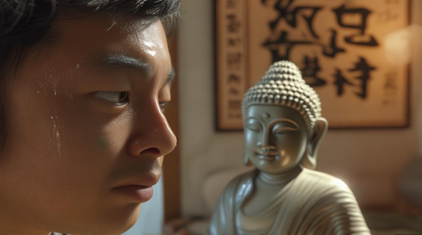 看见菩萨和蔼哭
