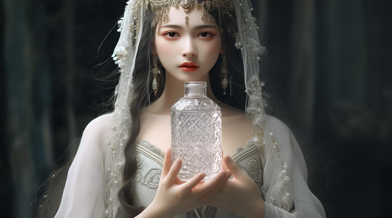 菩萨双手拿瓶