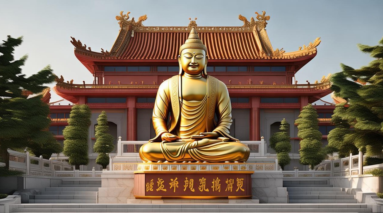 寺庙金地藏王菩萨