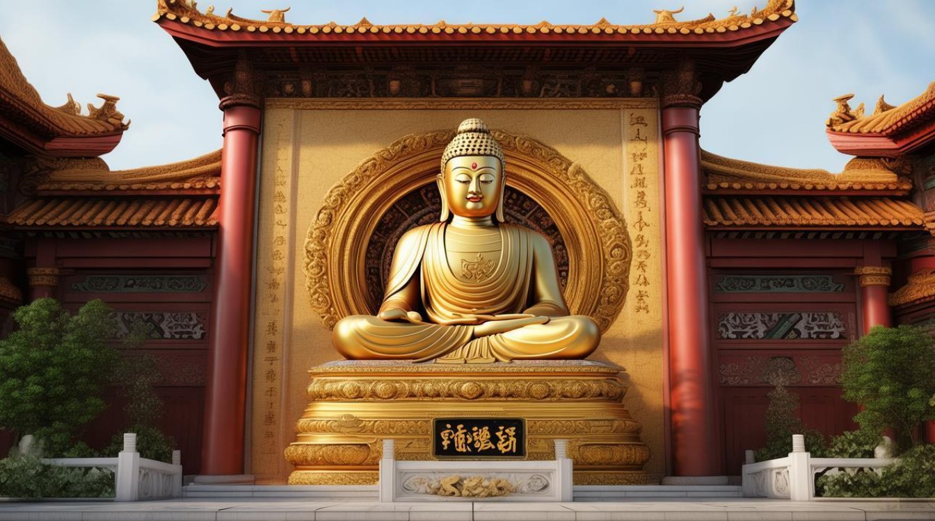 寺庙金地藏王菩萨