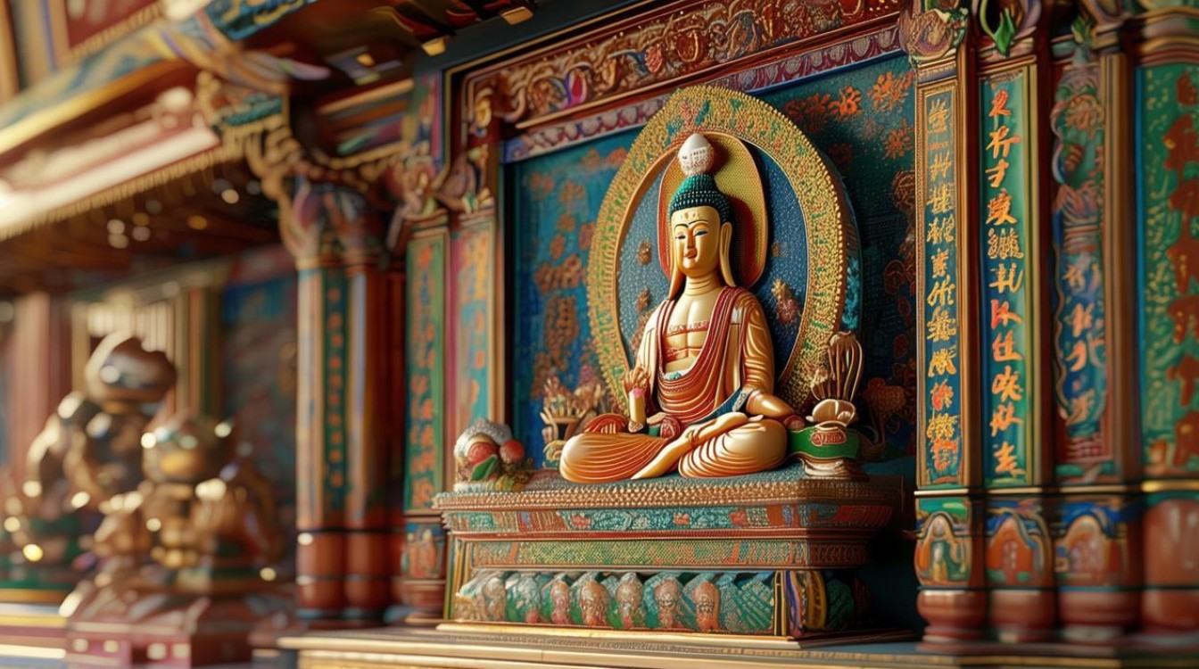 寺庙药师佛供养