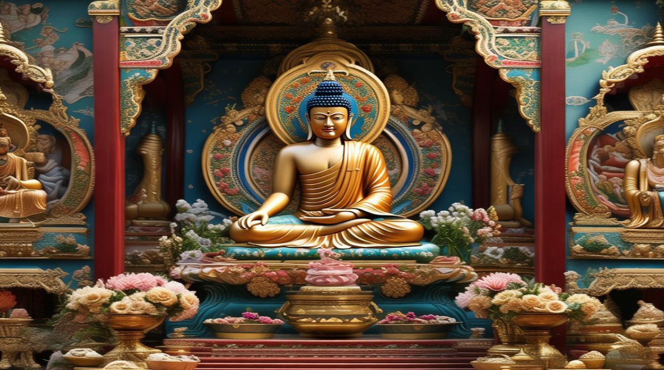 寺庙药师佛供养