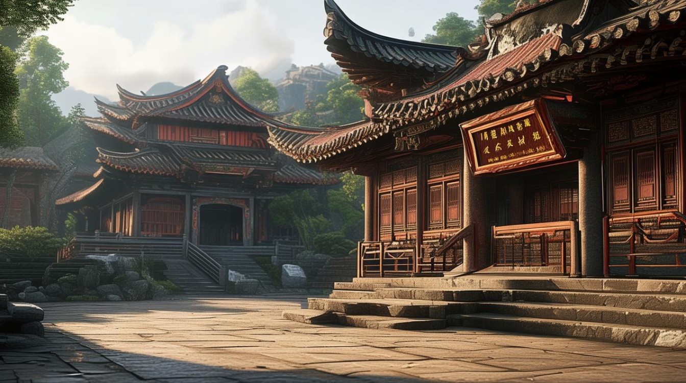 终南山附近的寺庙