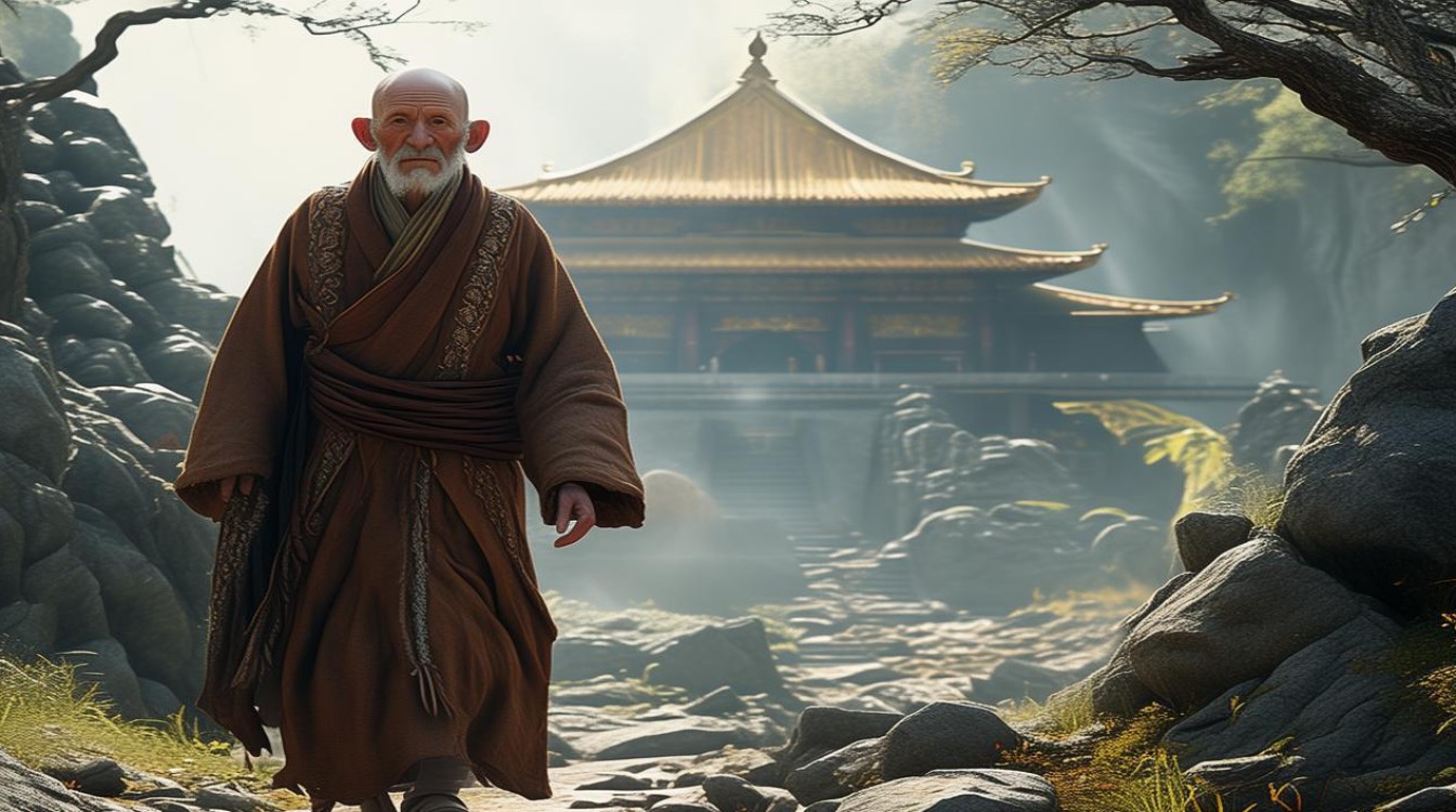 出家人寻找寺庙