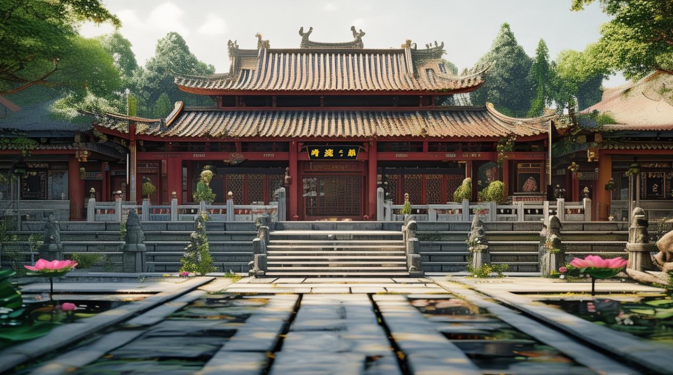 寺庙中白将殿