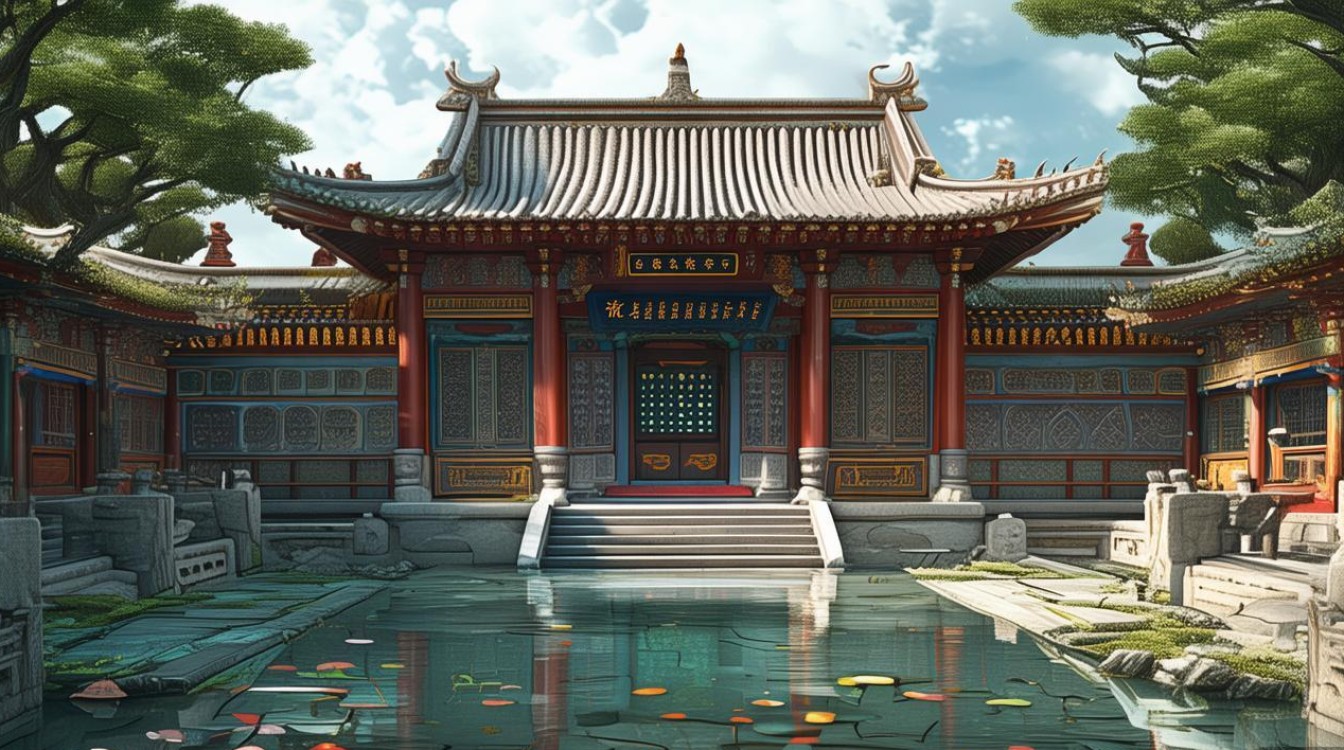 寺庙中白将殿