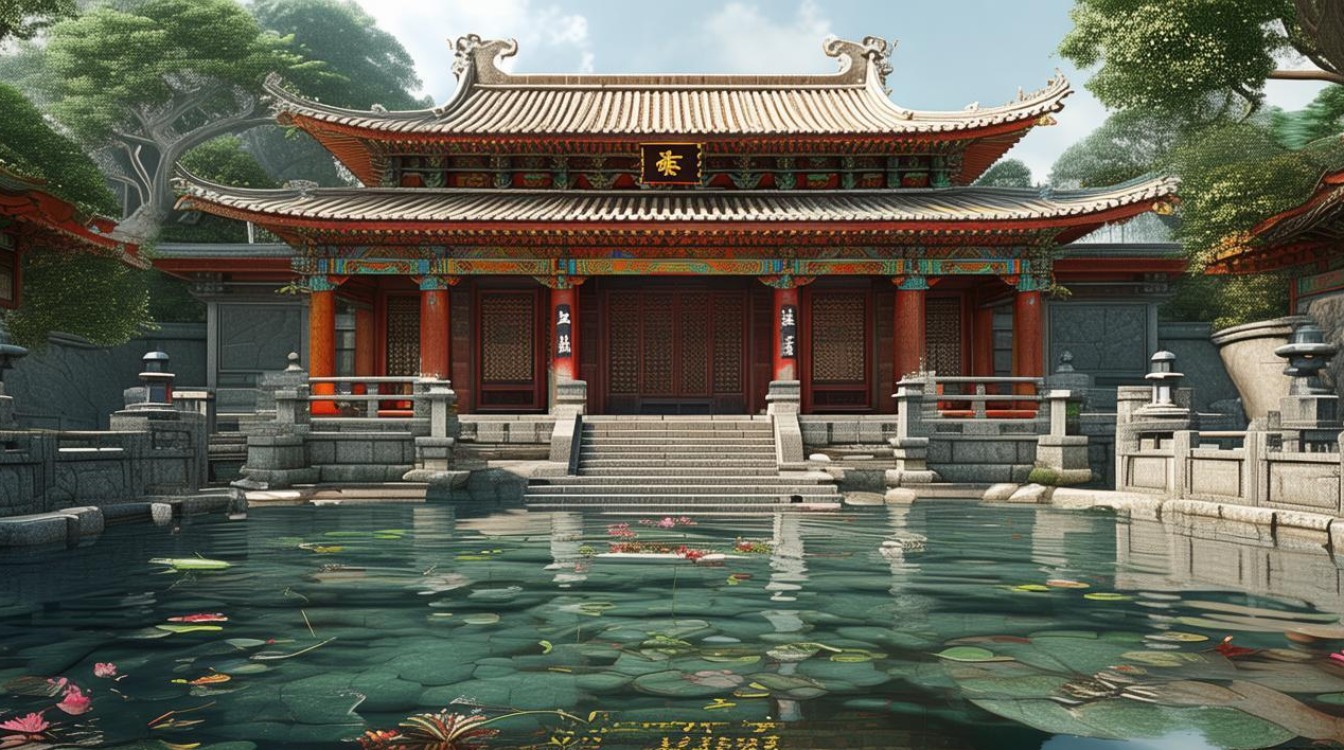 寺庙中白将殿