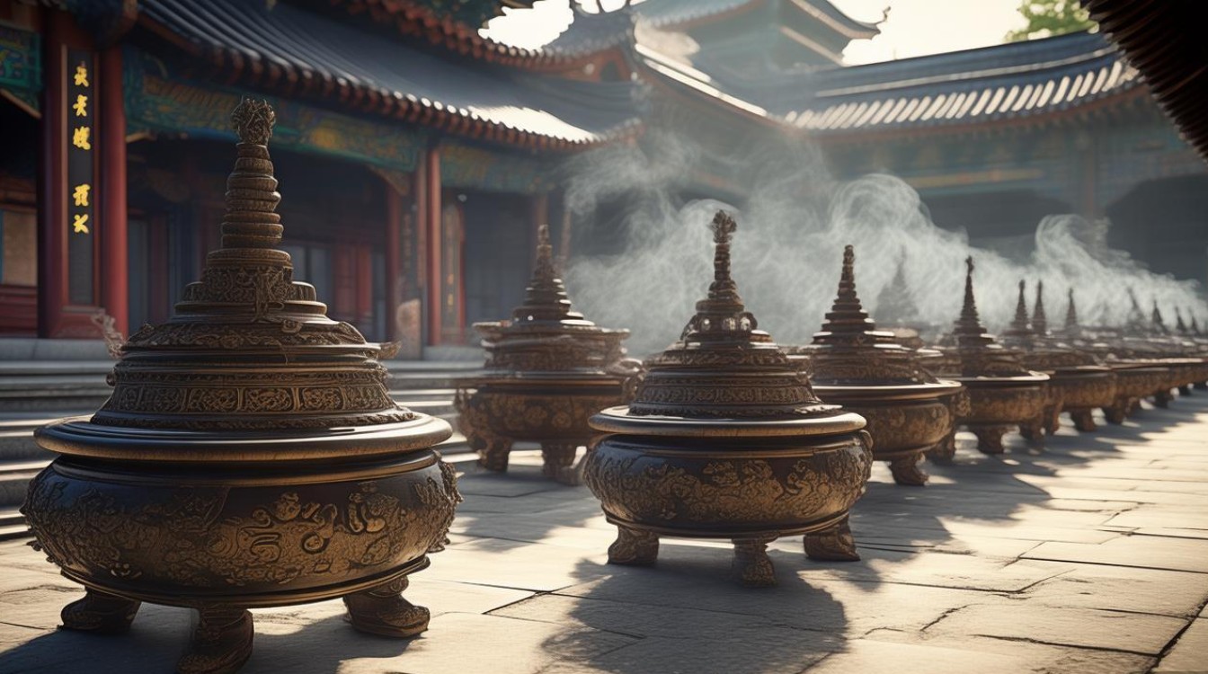寺庙上香的香炉顺序