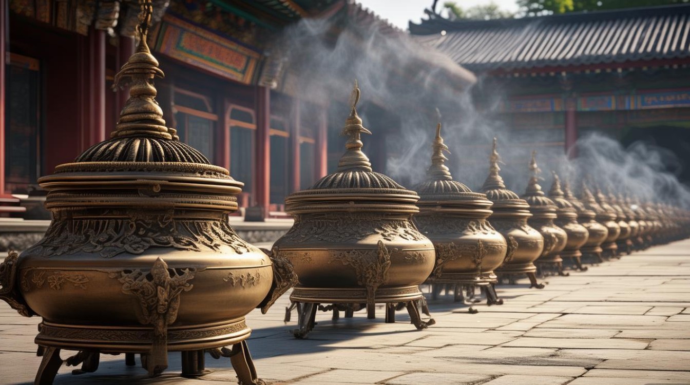 寺庙上香的香炉顺序