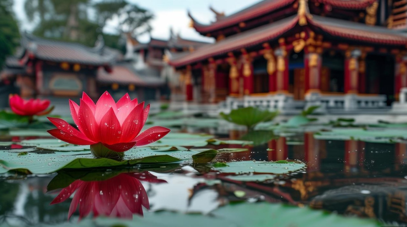 佛教 红莲花