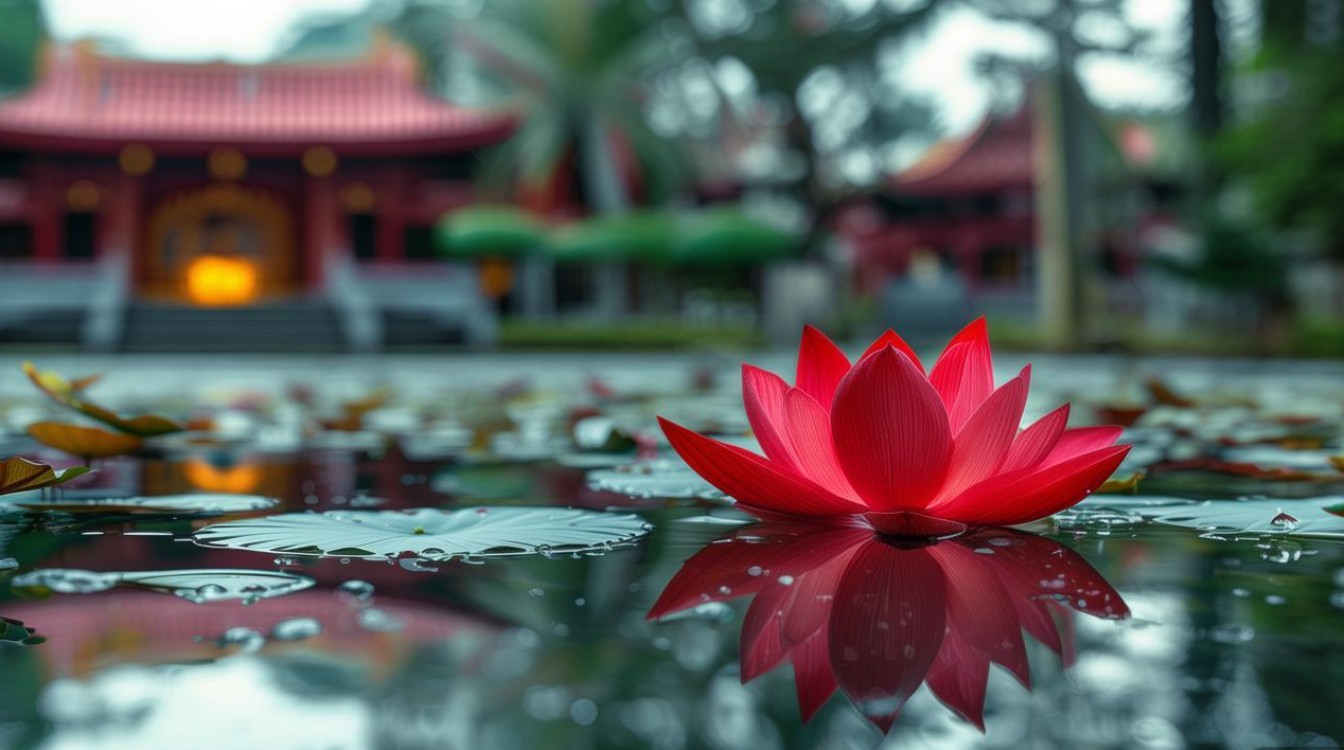 佛教 红莲花