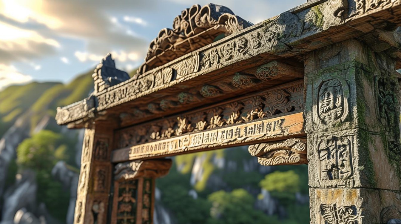 佛教山门图片