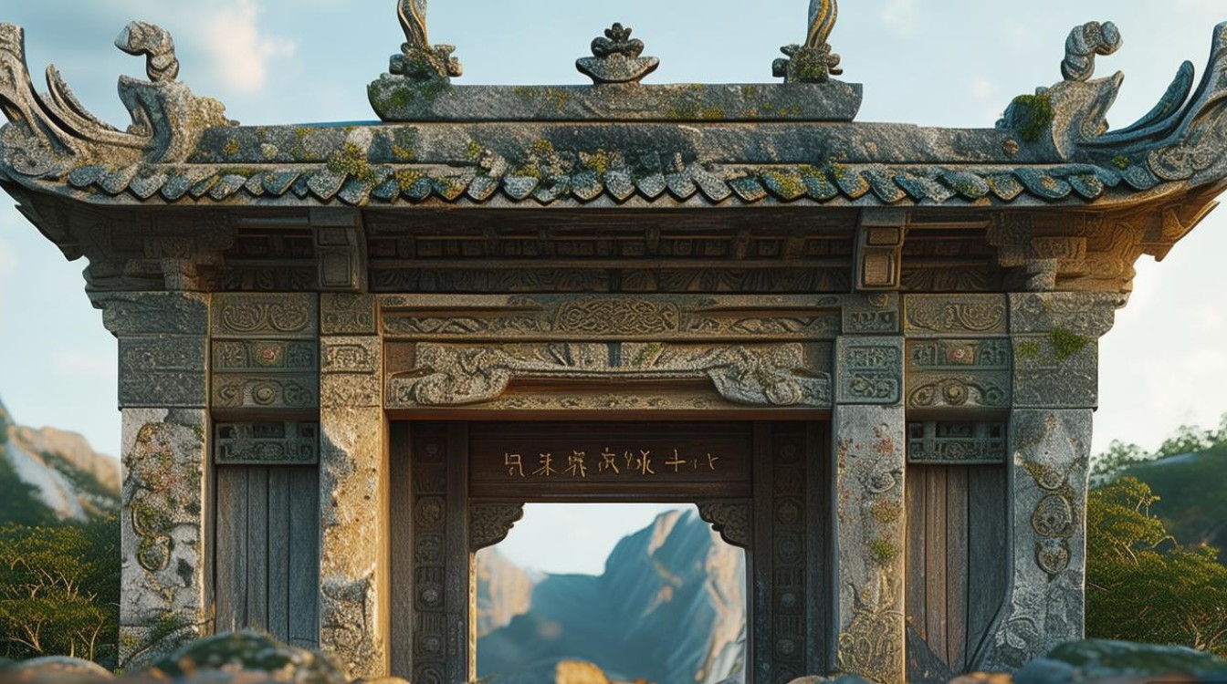 佛教山门图片