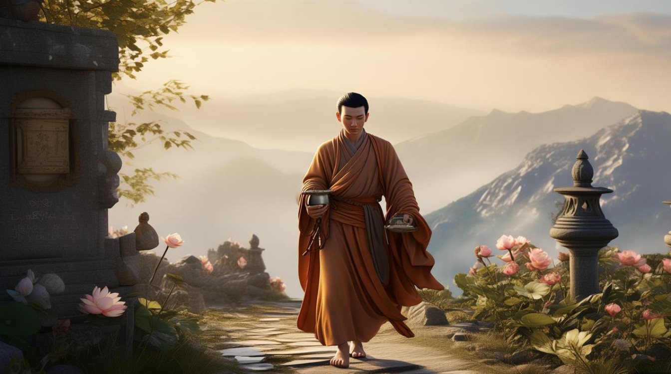 佛教弟子下山