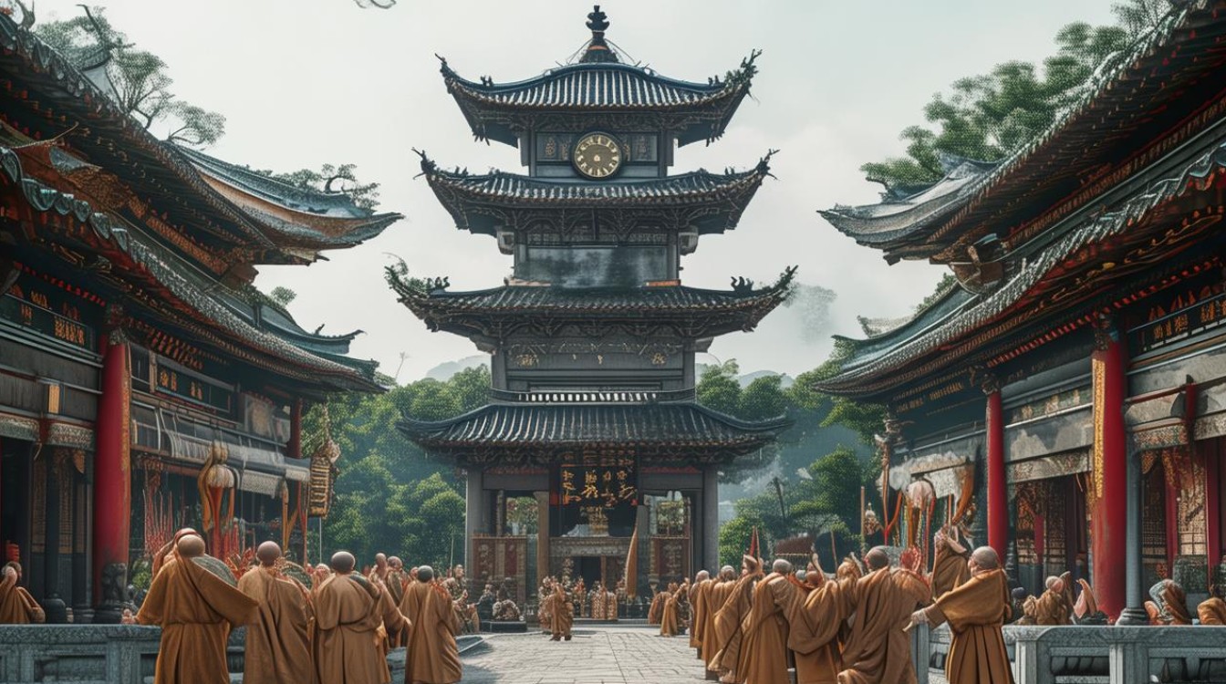 寺庙每天叩几次钟