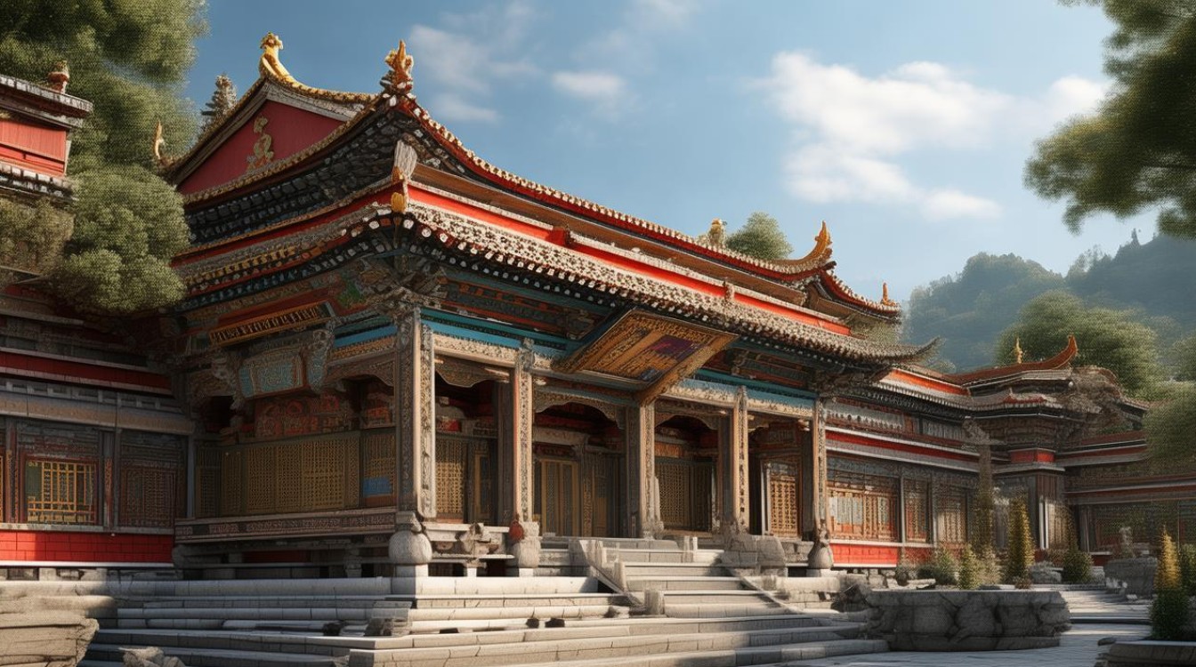 马尔康山上寺庙