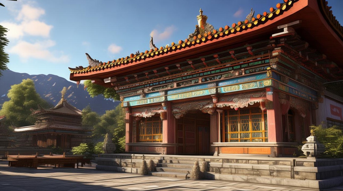 马尔康山上寺庙