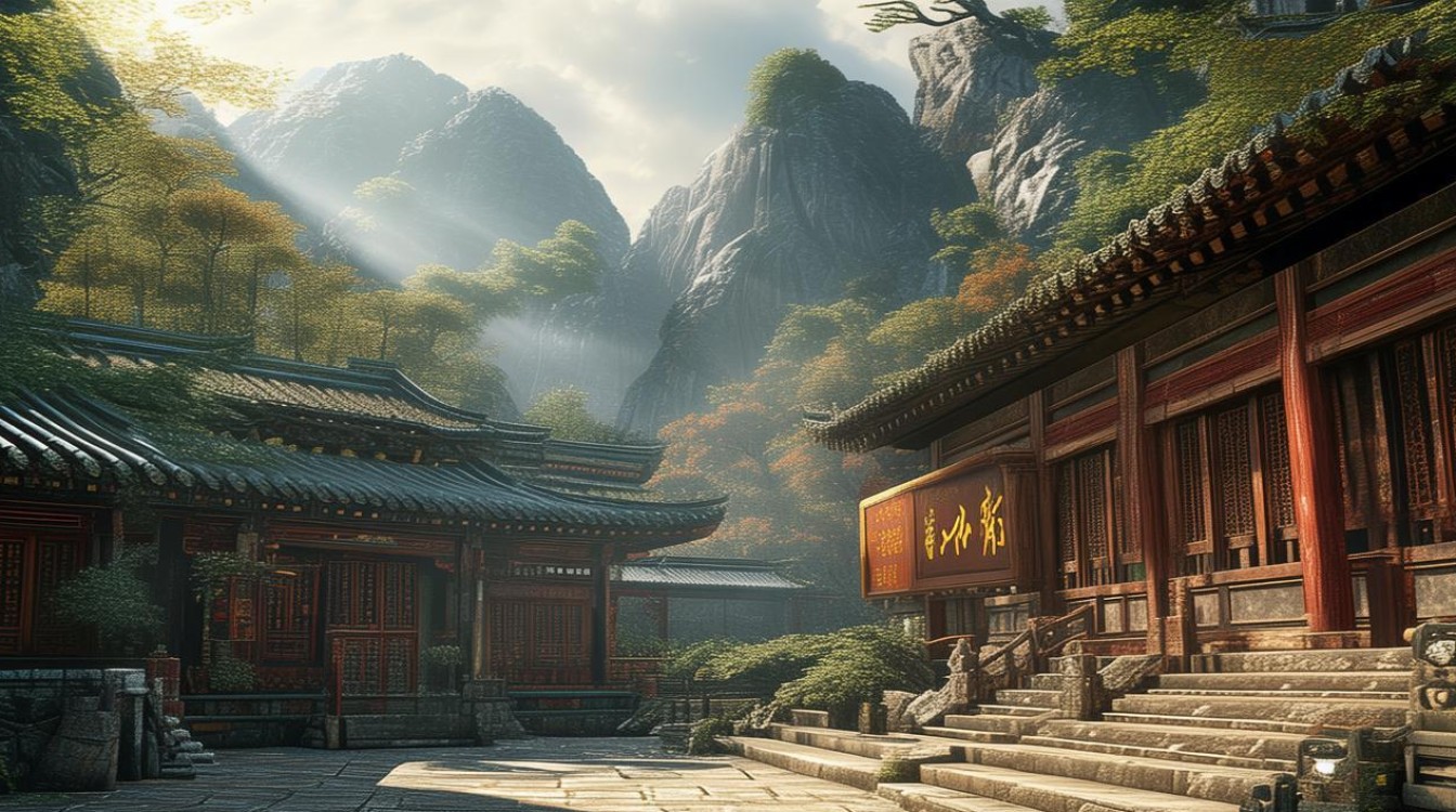 陕西深山里的寺庙