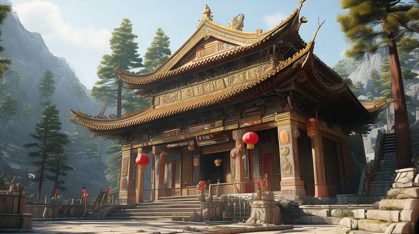 陕西深山里的寺庙