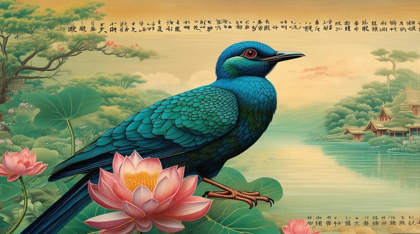 佛教画 鸟