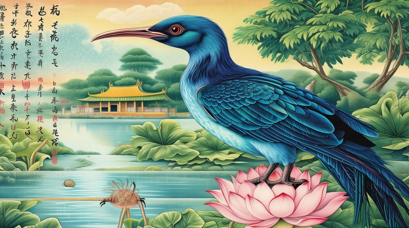 佛教画 鸟