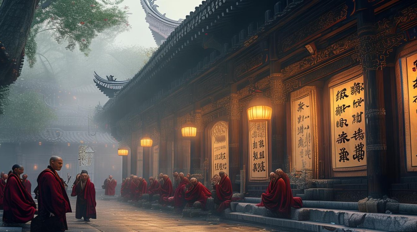 华严经寺庙早课