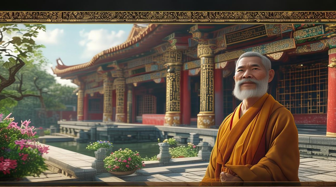 七宝寺庙方丈