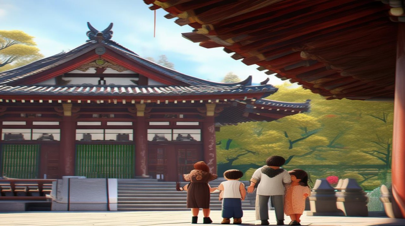 日本寺庙是家庭的