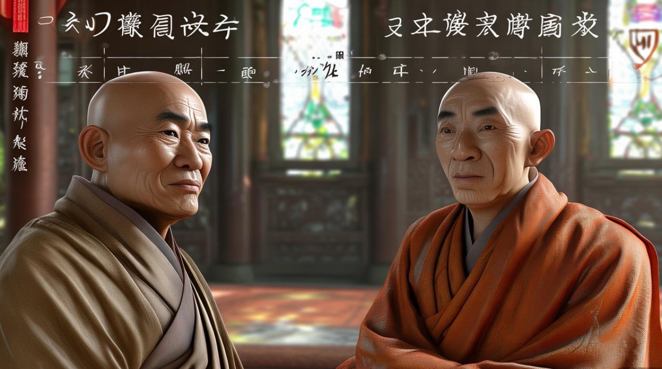 一诚法师和学文法师和照