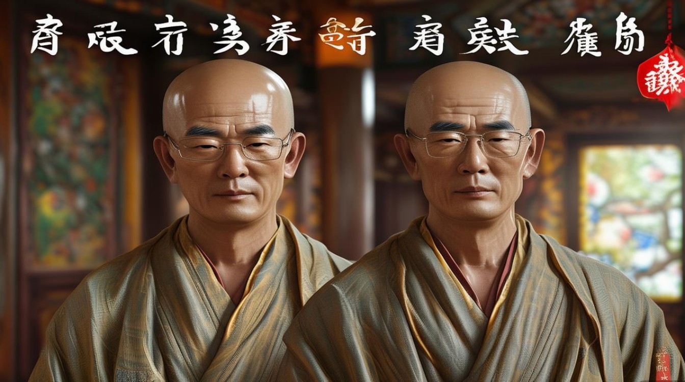 一诚法师和学文法师和照