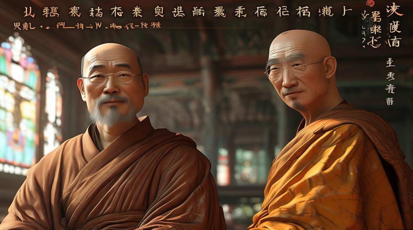 一诚法师和学文法师和照