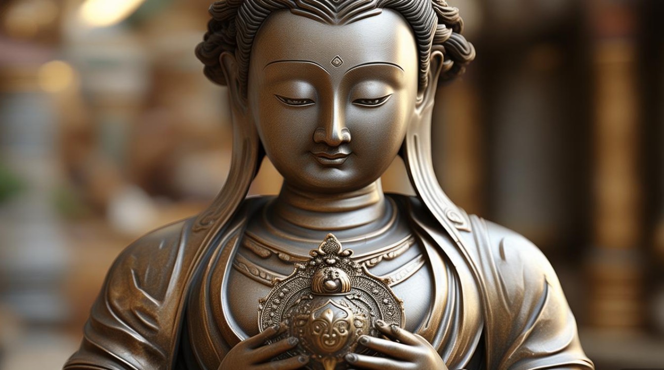 菩萨手拿锡杖