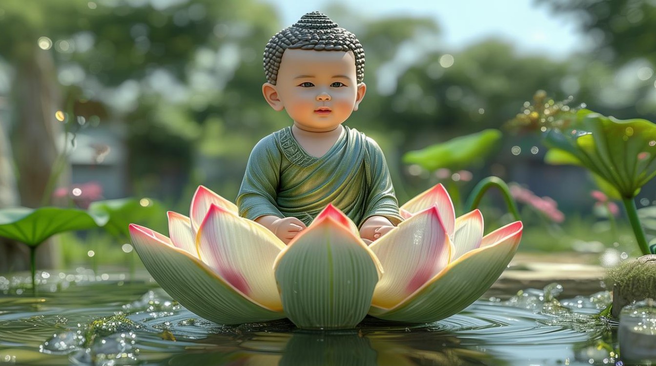 莲花小孩菩萨